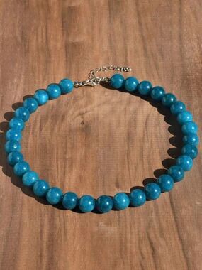 Turquoise Beaded Necklace Q1145